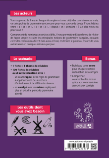 FLE. Les 100 pièges du français. - 100 fiches avec exercices corrigés pour progresser facilement en grammaire (niveau 2) (B1-B2)  (français langue étrangère)