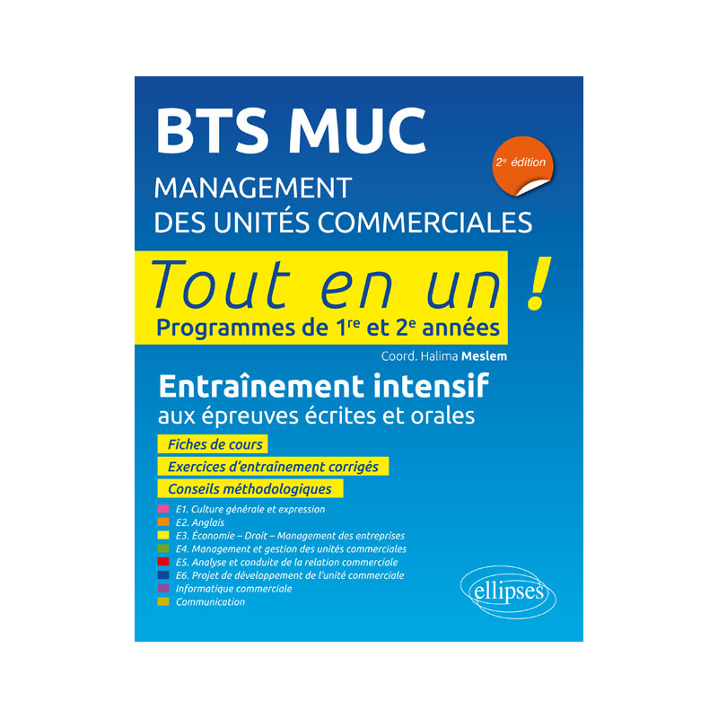 BTS MUC (Management des unités commerciales) - 2e édition