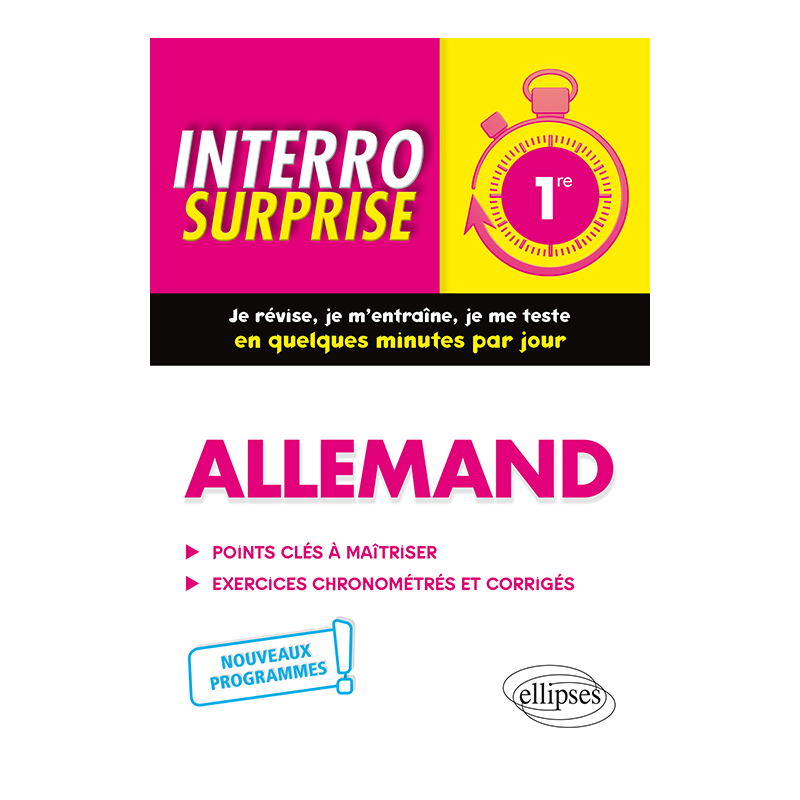Allemand - Première  - nouveaux programmes