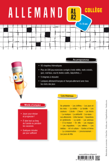 Allemand - Cahier de vocabulaire - Jeux et énigmes pour réviser et pour progresser (A1-A2) (cycle 4)