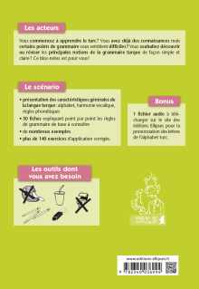 Haydi ! Les bases de la grammaire turque en 50 fiches (avec exercices corrigés) (fichier audio) A1-A2