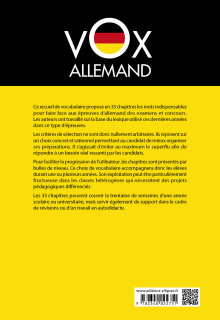 Vox Allemand. Le vocabulaire incontournable des examens et concours classé par niveaux - 2e édition