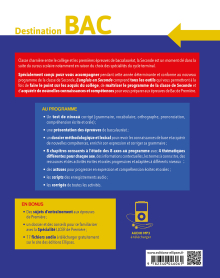 L'anglais en seconde (2de). Destination BAC. Méthodes et outils, dossiers thématiques, activités corrigées, fichiers audio. (Nouveau programme).