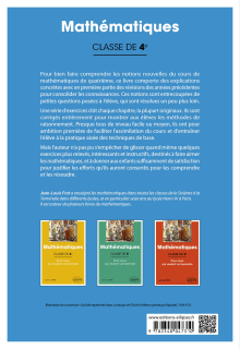 Mathématiques - Classe de 4e - Pour ceux qui veulent comprendre