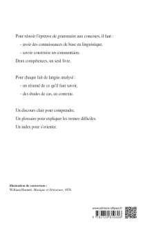 Réussir le commentaire grammatical de textes - CAPES-AGREG Anglais - Nouvelle édition