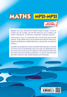 Maths, résumé de cours, exercices et travaux dirigés corrigés - MPSI et MP2I - Nouveaux programmes