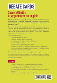 Debate cards - Savoir débattre et argumenter en anglais. B1-C1 - 2e édition