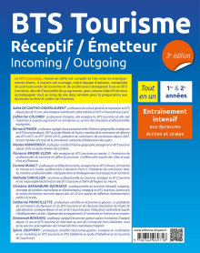 BTS Tourisme. Réceptif/Émetteur. Incoming/Outgoing - 3e édition