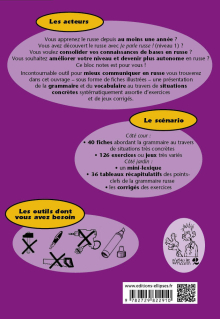 Je parle russe ! Grammaire pour un niveau intermédiaire, 40 fiches avec exercices variés et ludiques - Niveau 2