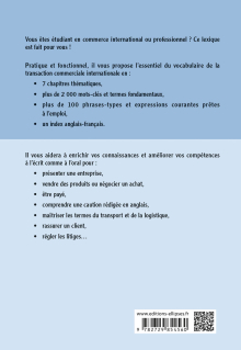 L'anglais du commerce international - Lexique