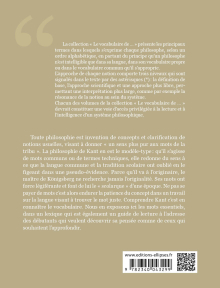 Le vocabulaire de Kant - 2e édition