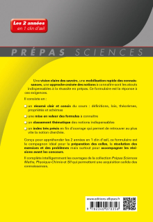 Formulaire MPSI/MP - Maths - Physique-chimie - SII - Nouveaux programmes - 3e édition