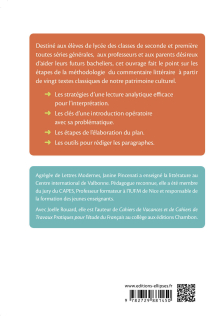 Le commentaire littéraire. Français 2de-1re-BAC toutes séries générales - À partir de 20 textes classiques, toutes les étapes pour réussir