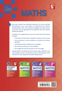 Mathématiques - 5e - 21 cartes mentales et 110 exercices corrigés