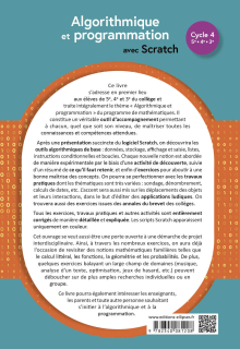 Algorithmique et programmation avec Scratch - Cycle 4 (5e-4e-3e) - 2e édition