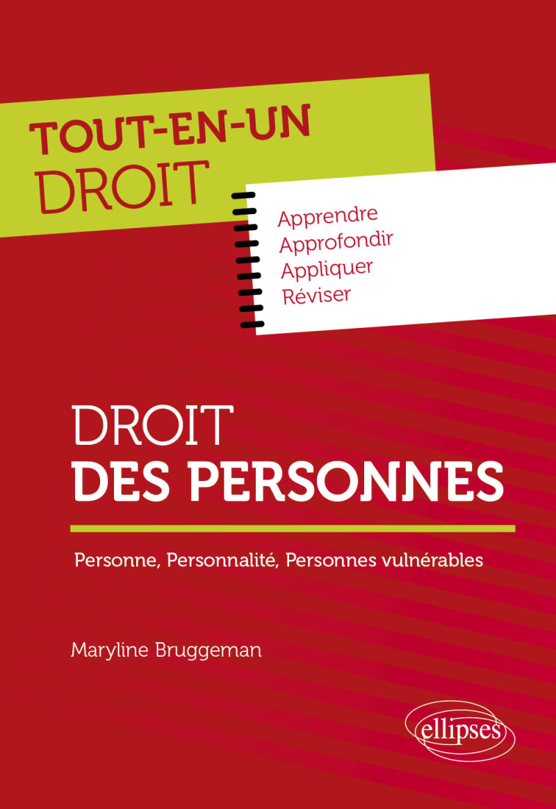 Droit des personnes - Personne, Personnalité, Personnes vulnérables