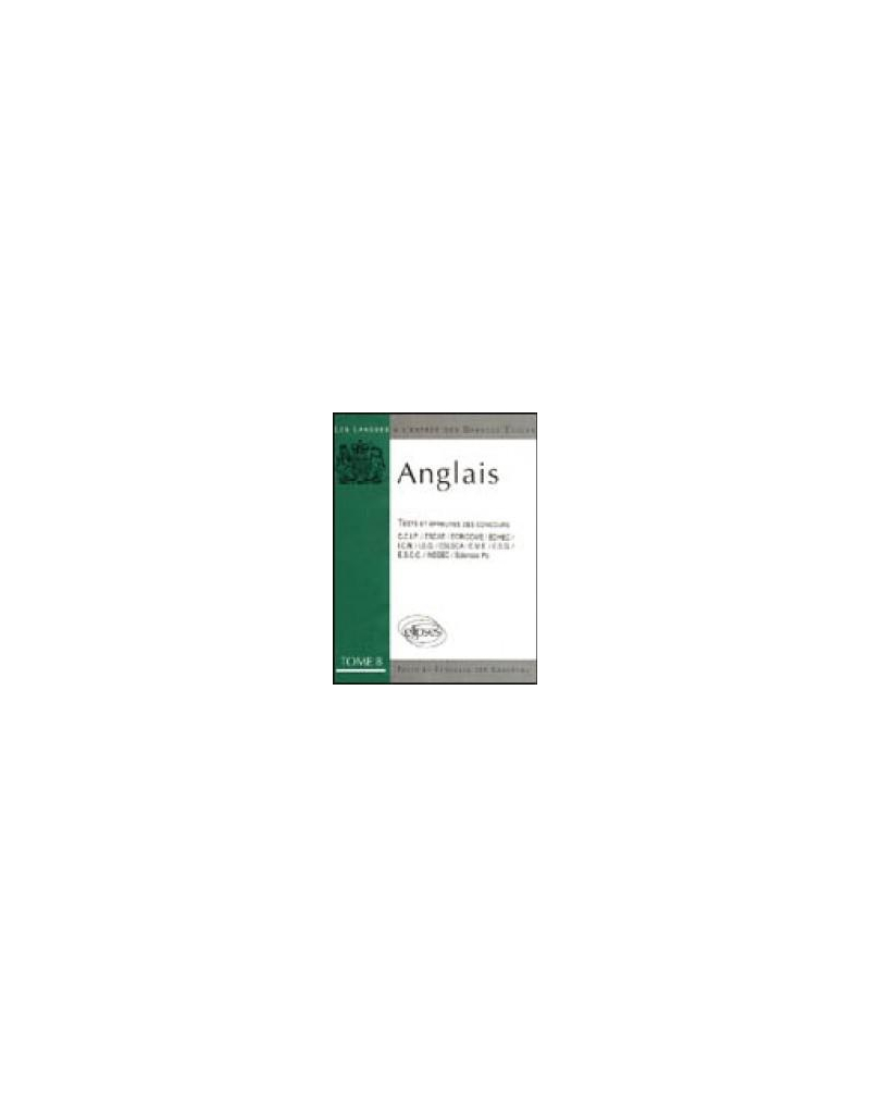 Anglais tome 8 épreuves 84/89 (L')