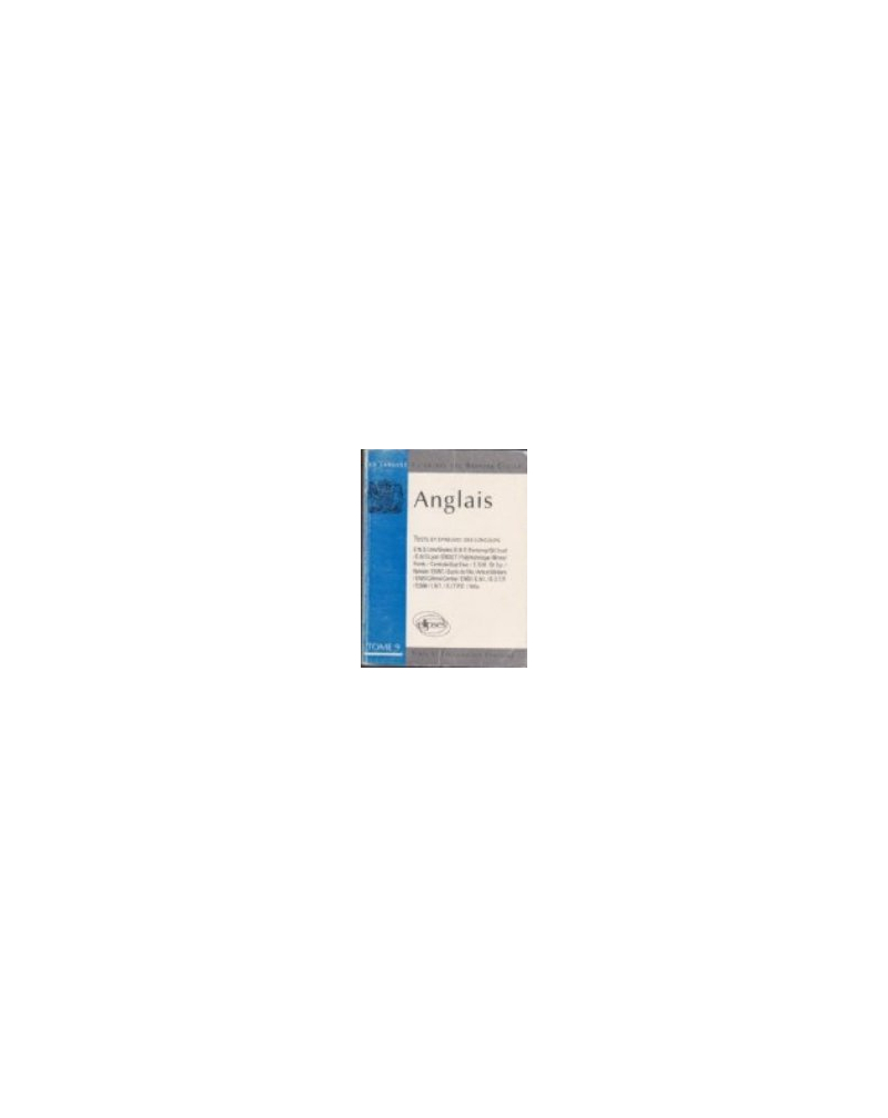 Anglais tome 9 épreuves 84/89 (L')