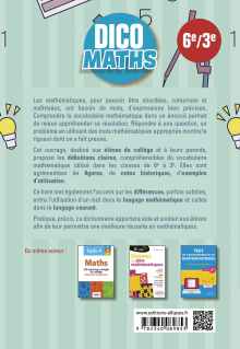 Dico Maths - Collège 6e-3e - 3e édition