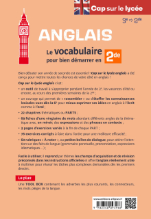 Anglais. Cap sur le lycée - Le vocabulaire pour bien démarrer en 2de