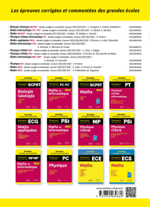 Chimie PC. Annales corrigées et commentées 2022-2023-2024