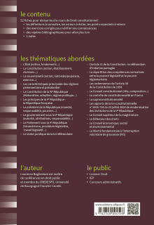 Fiches de Droit constitutionnel - A jour au 15 mars 2024 - 8e édition