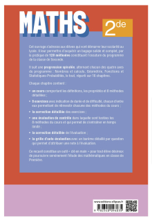 Maths - 2de - 128 méthodes et exercices corrigés pour réussir les contrôles