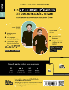 Le Manuel de POCHE du concours SESAME - 60 fiches, 60 vidéos de cours, 6 tests, 500 questions + corrigés en vidéo - 7e édition - édition 2025
