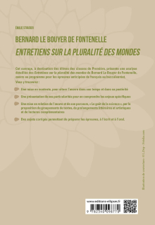 Français. Première. Bernard Le Bouyer de Fontenelle, Entretiens sur la pluralité des mondes. - Parcours : Le goût de la science