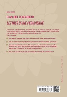Français. Première. Françoise de Graffigny, Lettres d'une Péruvienne. - Parcours : « un nouvel univers s’est offert à mes yeux ».