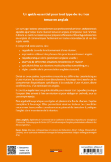 A Guide to Holding Meetings in English - Du bon usage de l'anglais en réunion (B2-C1)