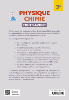 Physique-Chimie. 3e. Tout savoir !
