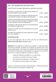 Méthod' SES - Spécialité Sciences économiques et sociales. Terminale.