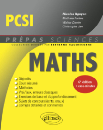 Mathématiques PCSI - 6e édition