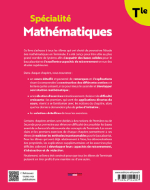 Spécialité Mathématiques - Terminale - Prendre le temps de comprendre