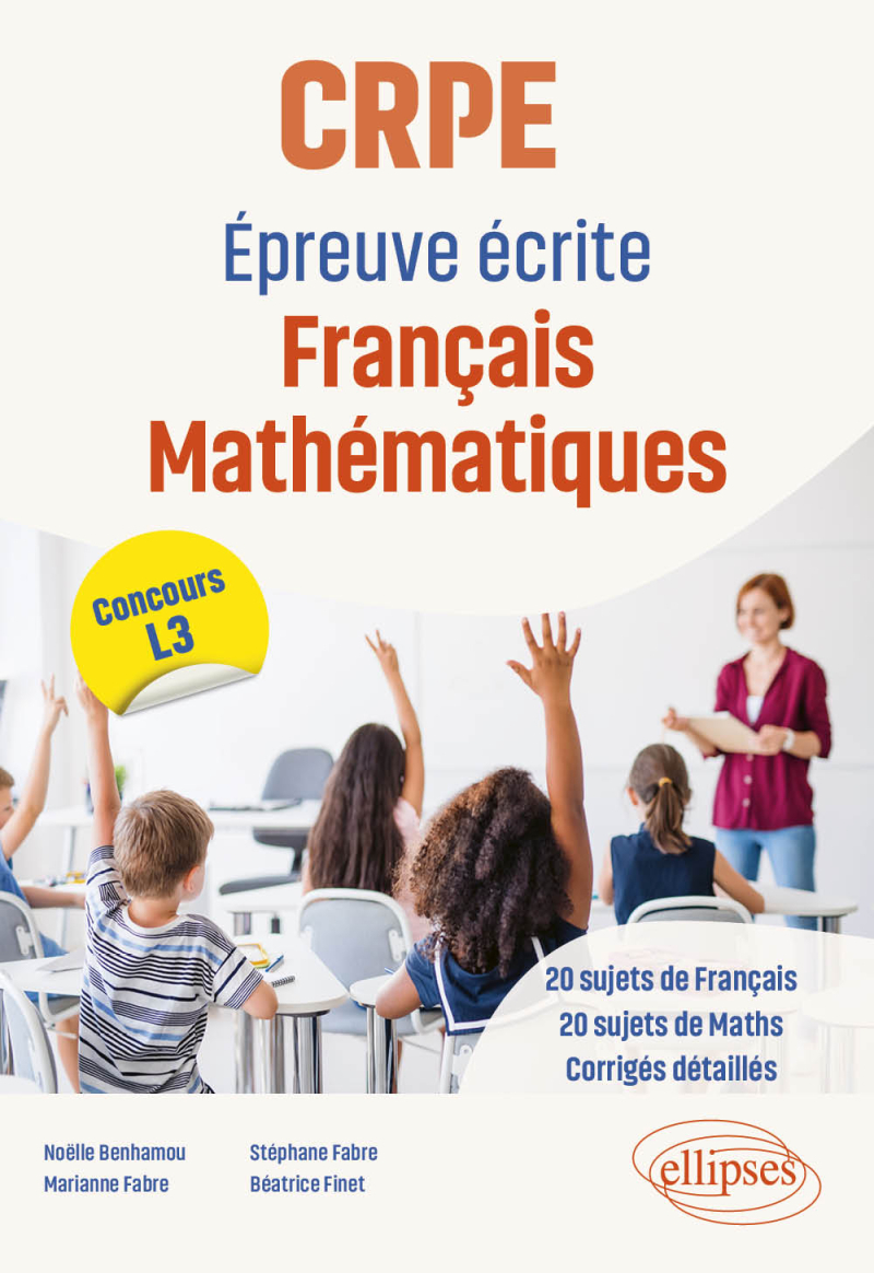CRPE - Epreuve écrite Français Mathématiques - Concours L3