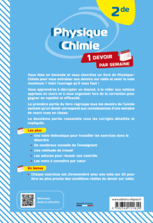 Physique-chimie - 2de - Devenez incollable à l'écrit !