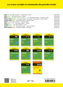 Physique-Chimie PSI/PSI*. Oraux corrigés et commentés - 2e édition
