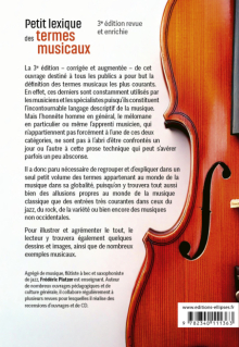 Petit lexique des termes musicaux - 3e édition