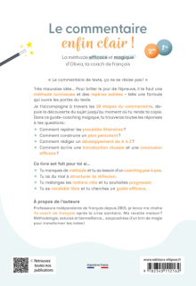 Français - 2de-1re - Le commentaire enfin clair ! - La méthode efficace et magique d'Olivia, ta coach de français
