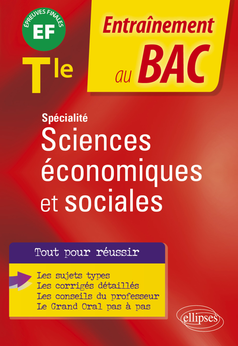 Spécialité Sciences économiques et sociales - Tle