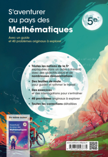 S'aventurer au pays des mathématiques - 5e - Avec un guide et 40 problèmes originaux à explorer